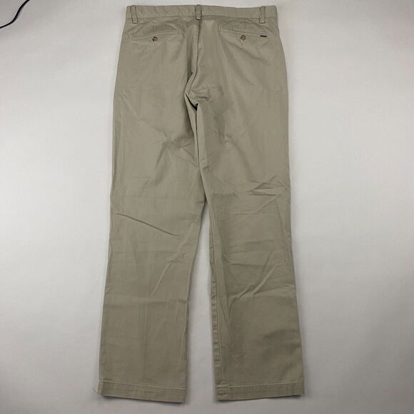 Polo Ralph Lauren CLASSIC FIT Khaki Chino Pants Flat Front 34x32 (35x31) Cotton - Picture 9 of 13